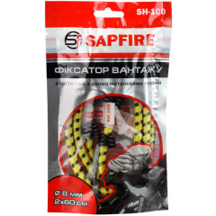 SAPFIRE Фіксатор вантажу еласт. з 2мет.гаками 60см до 7кг d-8мм