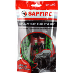 SAPFIRE Фіксатор вантажу еласт. з 2мет.гаками 100см до 7кг d-8мм