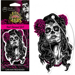 AROMA CAR Ароматизатор Dia De Los Muertos Diamond Girl Pink