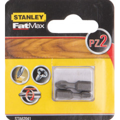 STANLEY Біта посилена TORSION PZ2 L=25мм 2шт/уп