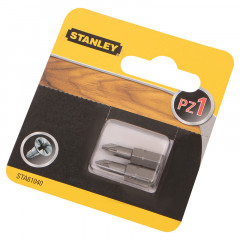 STANLEY Біта PZ1 L=25мм 2шт/уп