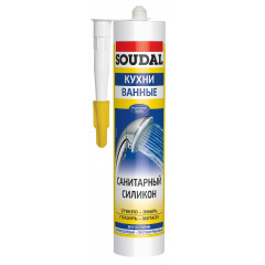 SOUDAL Герметик силіконовий санітарний проз 60г