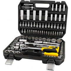 MASTER TOOL Набір насадок торцевих CrV 1/4"-1/2" 72Т 108шт