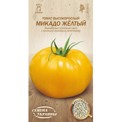 НАСІННЯ УКРАЇНИ Томат Високорослий МІКАДО ЖОВТИЙ 0.1г