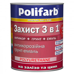 POLIFARB Емаль 3в1 RAL 8017 2.7кг коричнево-шоколадний Будмен